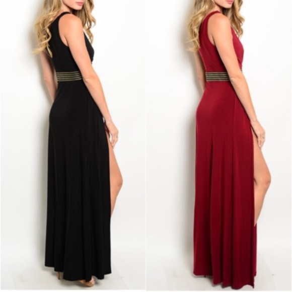 Red Wine Vivian Maxi Dress - Picture 2 of 3